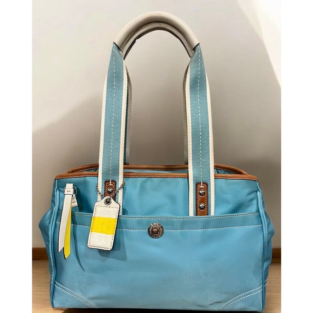 Y2K Coach F11993 Hamptons Sateen Satchel Bag